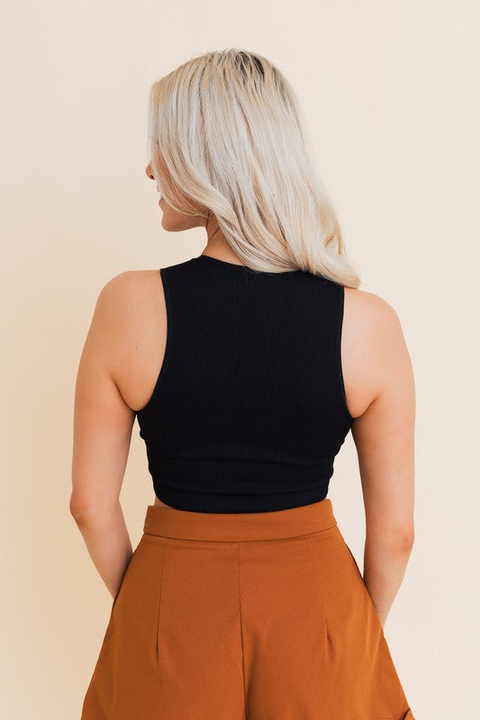 Ultra Comfy Everyday Ribbed Crop Tank Top