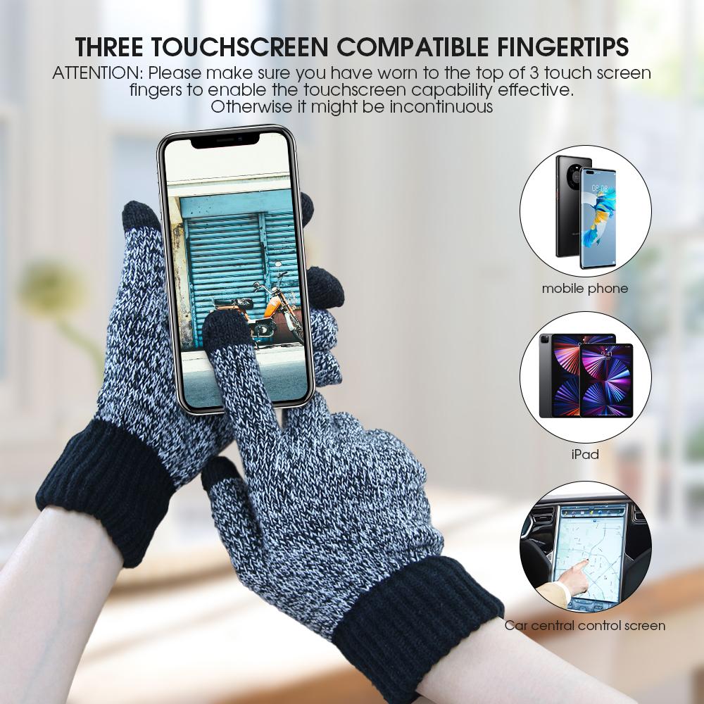 3-piece set Winter Gear featuring a Beanie Hat, Long Scarf and Touch Screen Gloves