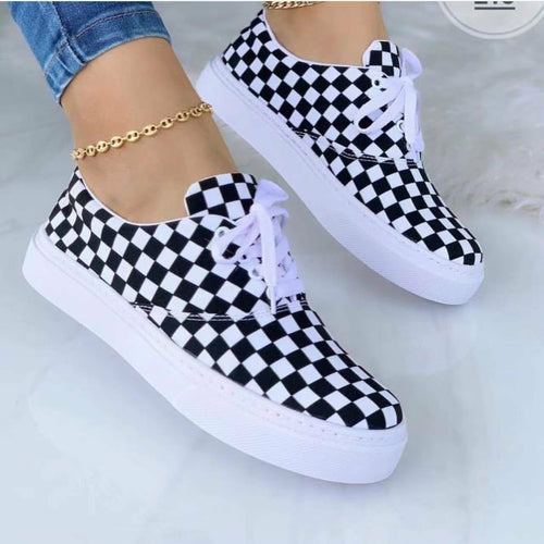 Women Fashion Graffiti Sneakers Trainers Shoes