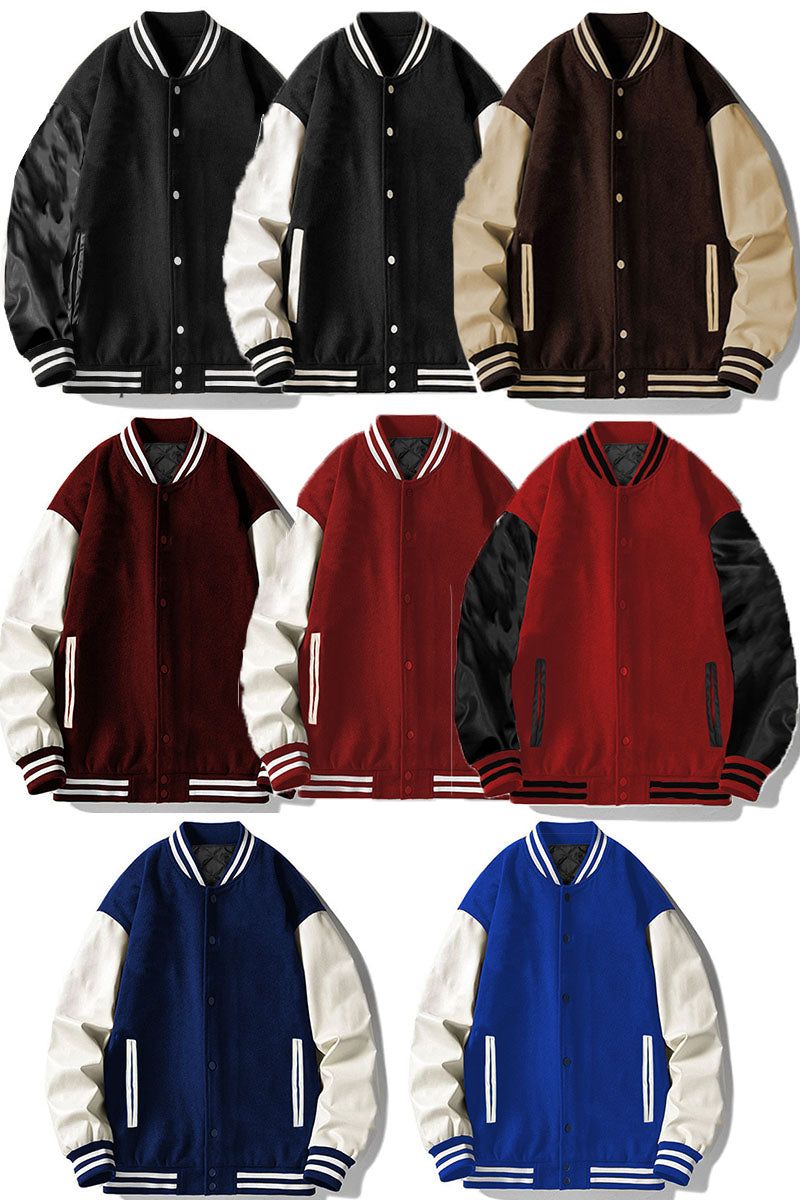 Melton Men's Letterman Jacket