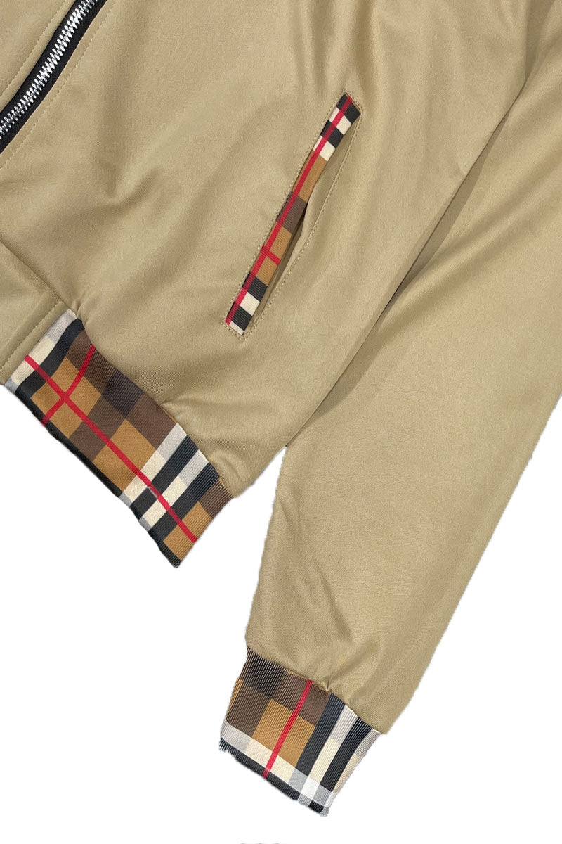 Men's Checkered Detail Track Jacket Set