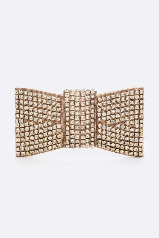 Rhinestone Bowtie Iconic Clutch Bag