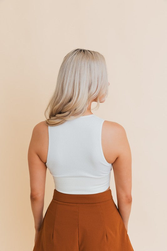 Ultra Comfy Everyday Ribbed Crop Tank Top