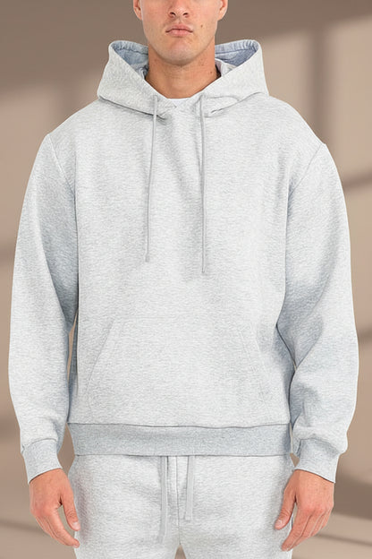 Mens Solid Tech  Fleece Hoodie