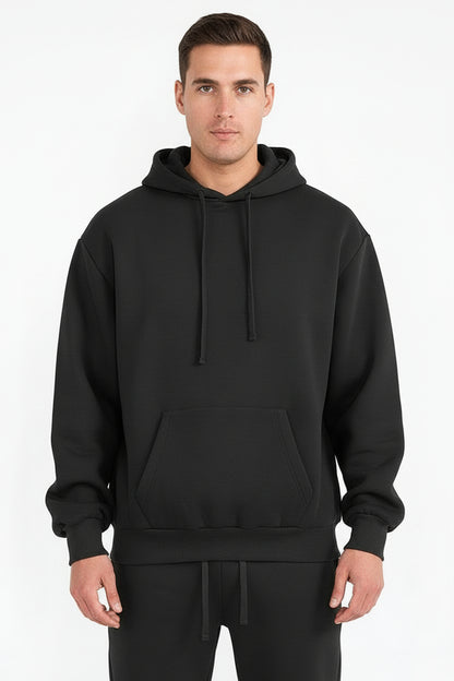Mens Solid Tech  Fleece Hoodie