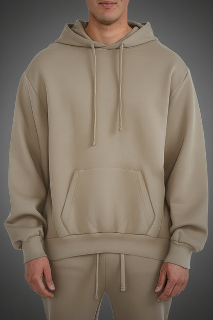 Mens Solid Tech  Fleece Hoodie
