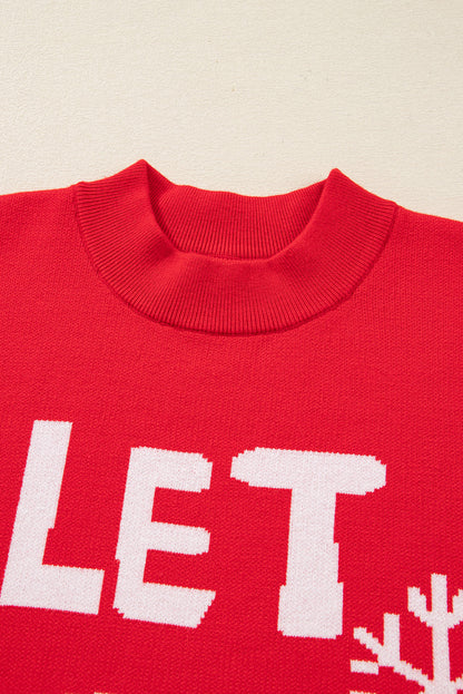 LET IT SNOW Christmas Holiday Sweater