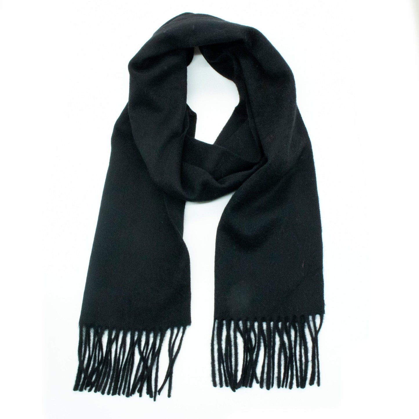 WOVEN SCARF WITH FRINGES-0