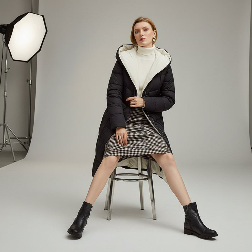 Hooded parkas coat women New warm cotton long winter coat jacket