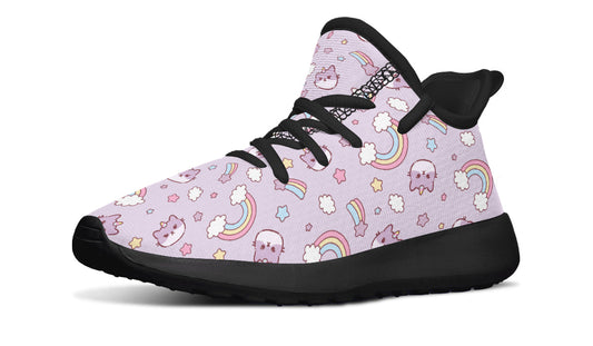 Kids Shoes Sneakers Rainbow And Cats-0