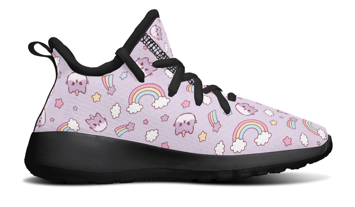 Kids Shoes Sneakers Rainbow And Cats-3