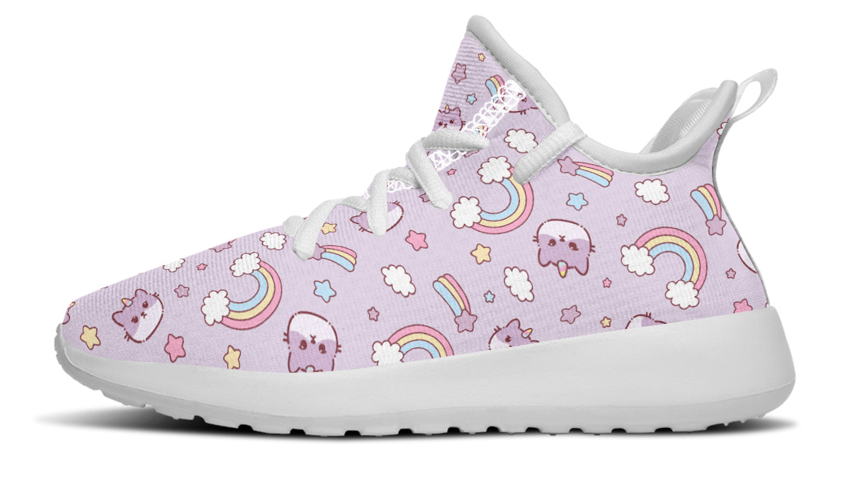 Kids Shoes Sneakers Rainbow And Cats-5