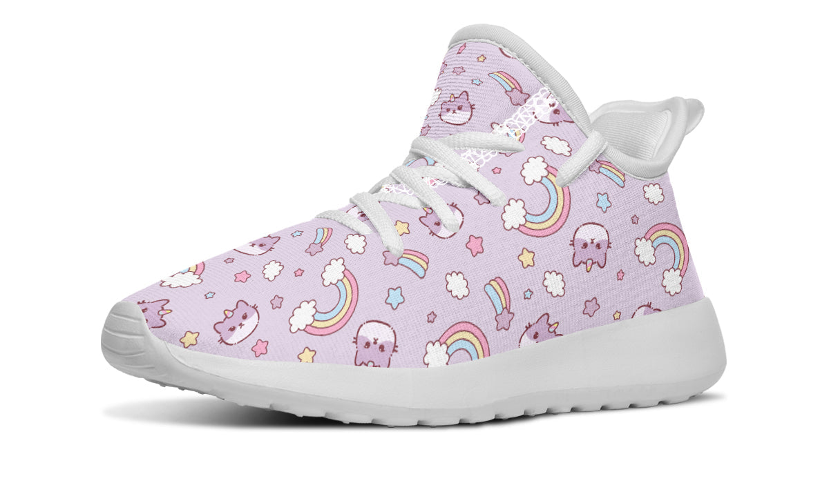 Kids Shoes Sneakers Rainbow And Cats-1