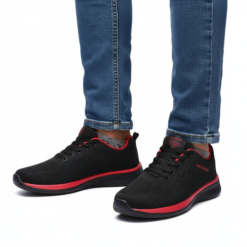 Men’s Lightweight Running Sneakers – Breathable Mesh Athletic Shoes