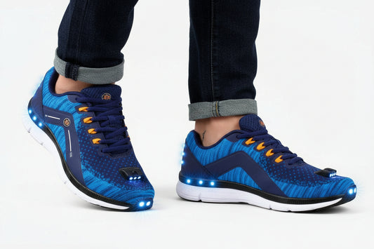 Men's Night Runner Shoes with Built-in Safety Lights