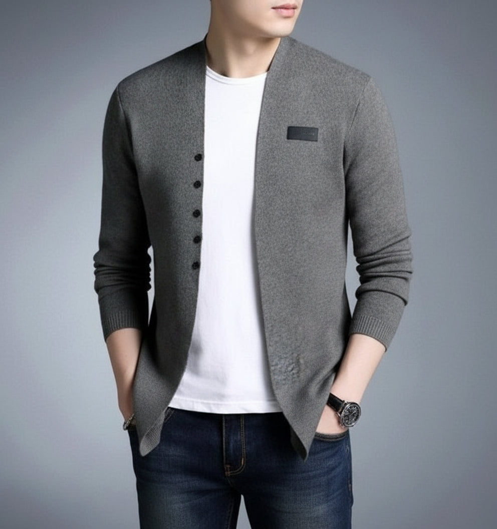Men’s Slim Fit Button Design Cardigan