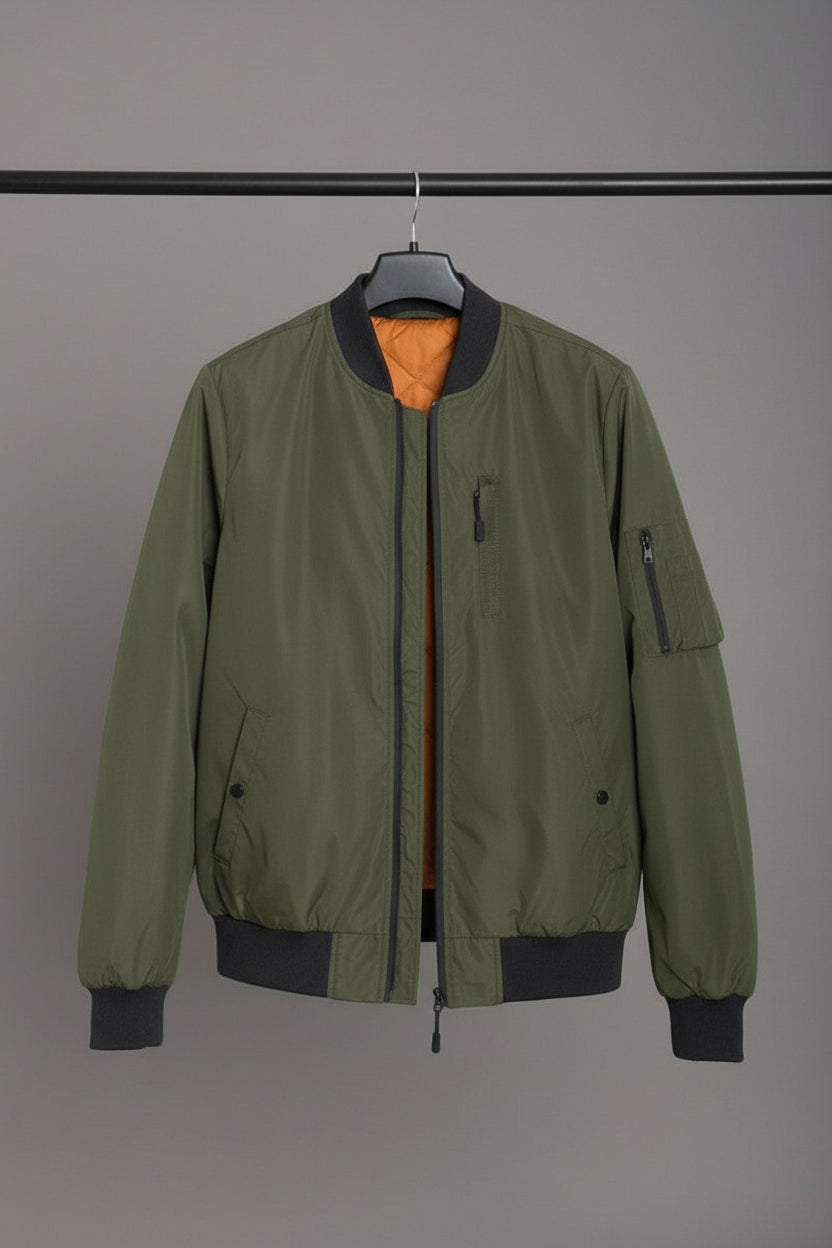 Men’s Slim Fit Waterproof Vinyl Windbreaker Jacket