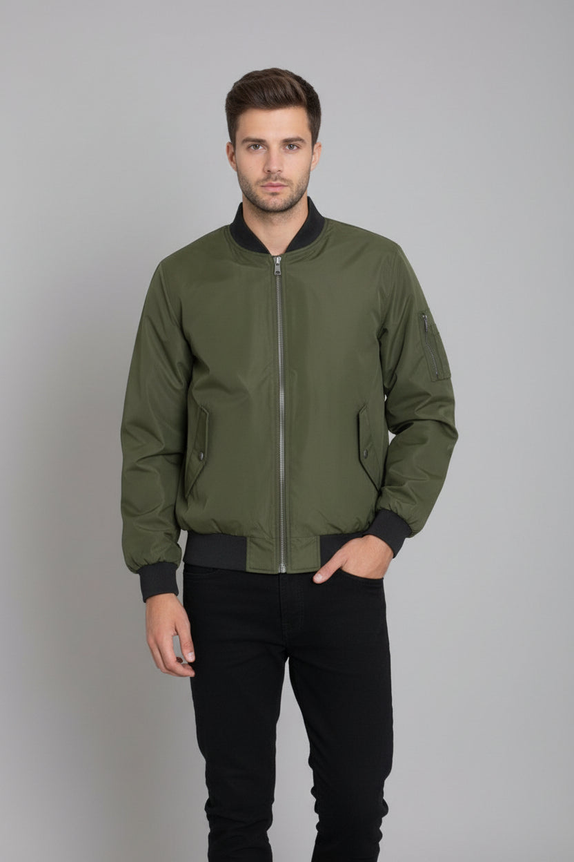 Men’s Slim Fit Waterproof Vinyl Windbreaker Jacket