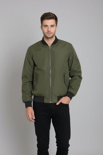 Men’s Slim Fit Waterproof Vinyl Windbreaker Jacket