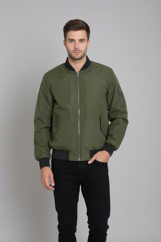 Men’s Slim Fit Waterproof Vinyl Windbreaker Jacket