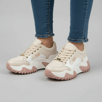 Summer Women’s Thick Bottom Canvas Sneakers – Breathable Casual Shoes