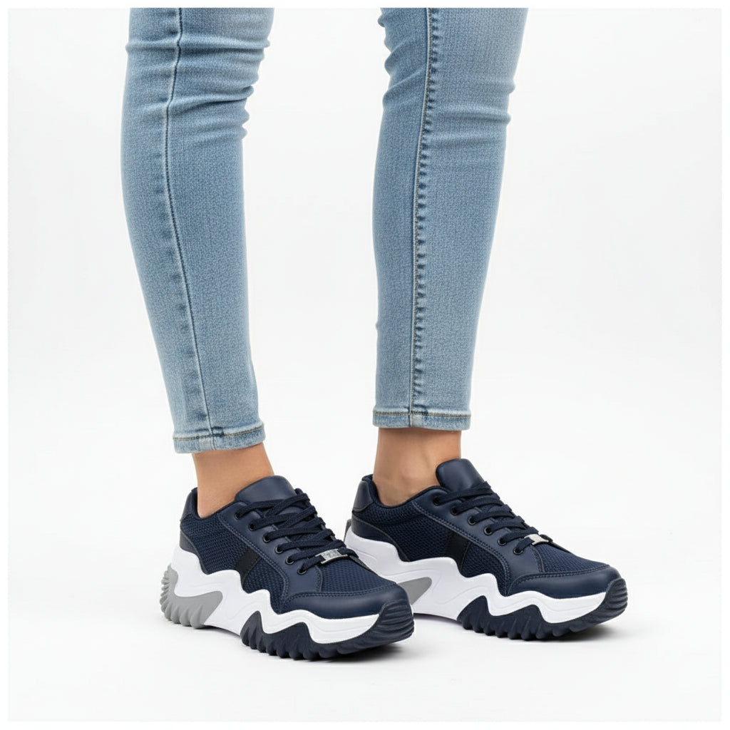 Summer Women’s Thick Bottom Canvas Sneakers – Breathable Casual Shoes