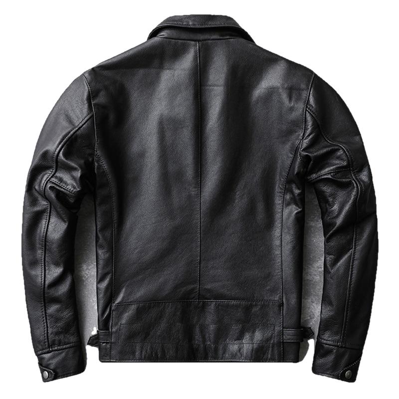 Theon Genuine Leather Jacket Men Black Motorcycle-1