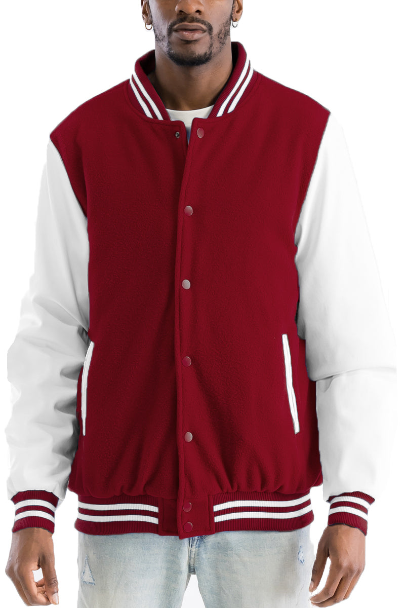 Melton Men's Letterman Jacket