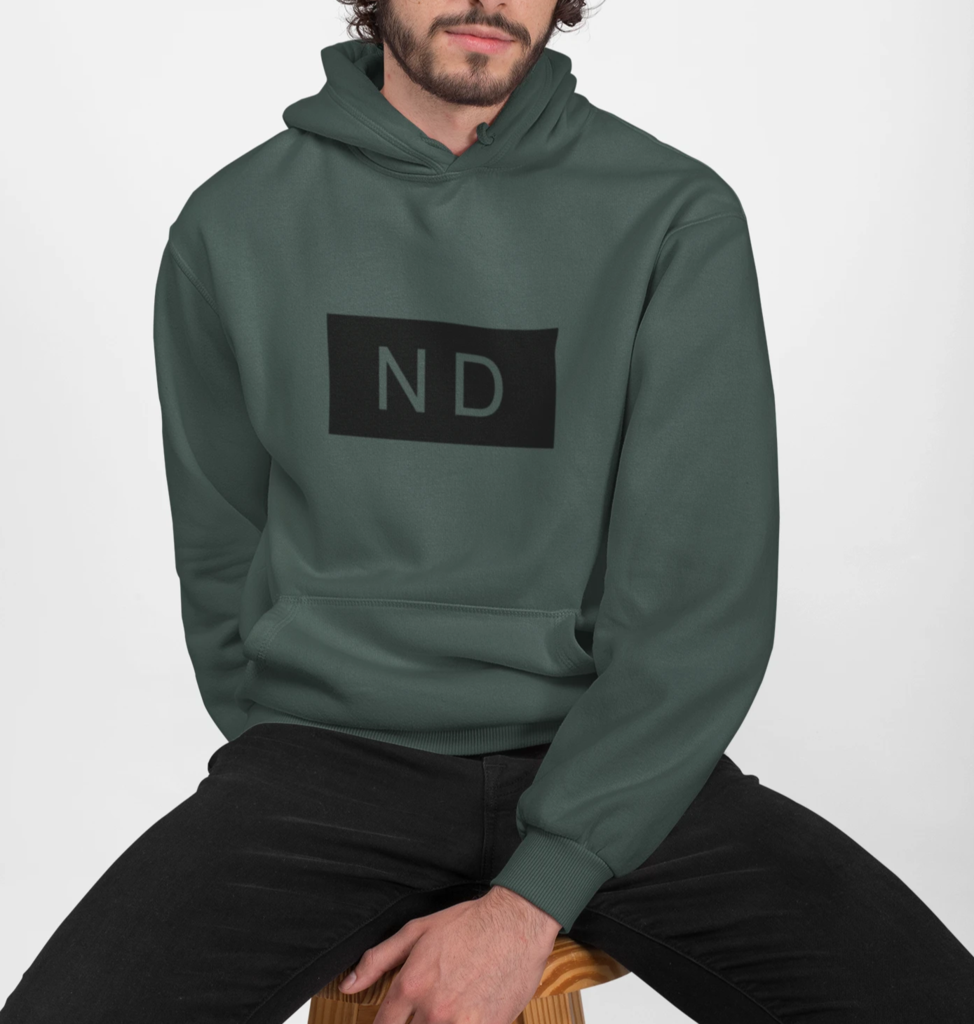 Mens Street Style ND Hooded Sweatshirt