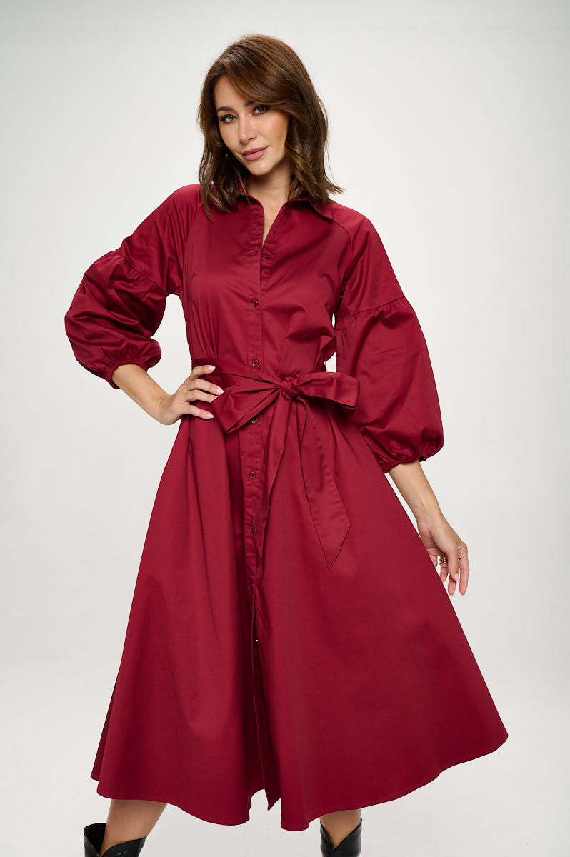 Maxi Shirt Dress-0