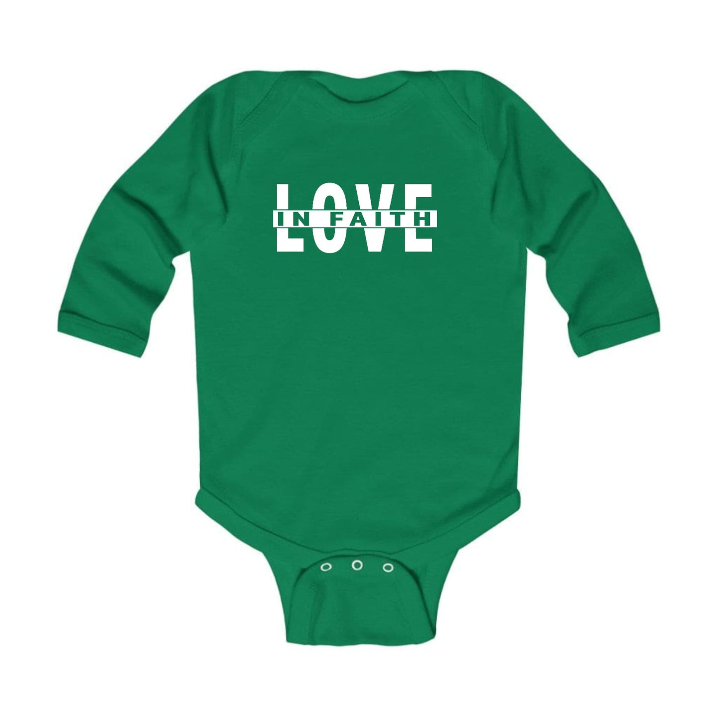 Infant Long Sleeve Graphic T-shirt, Love in Faith-3