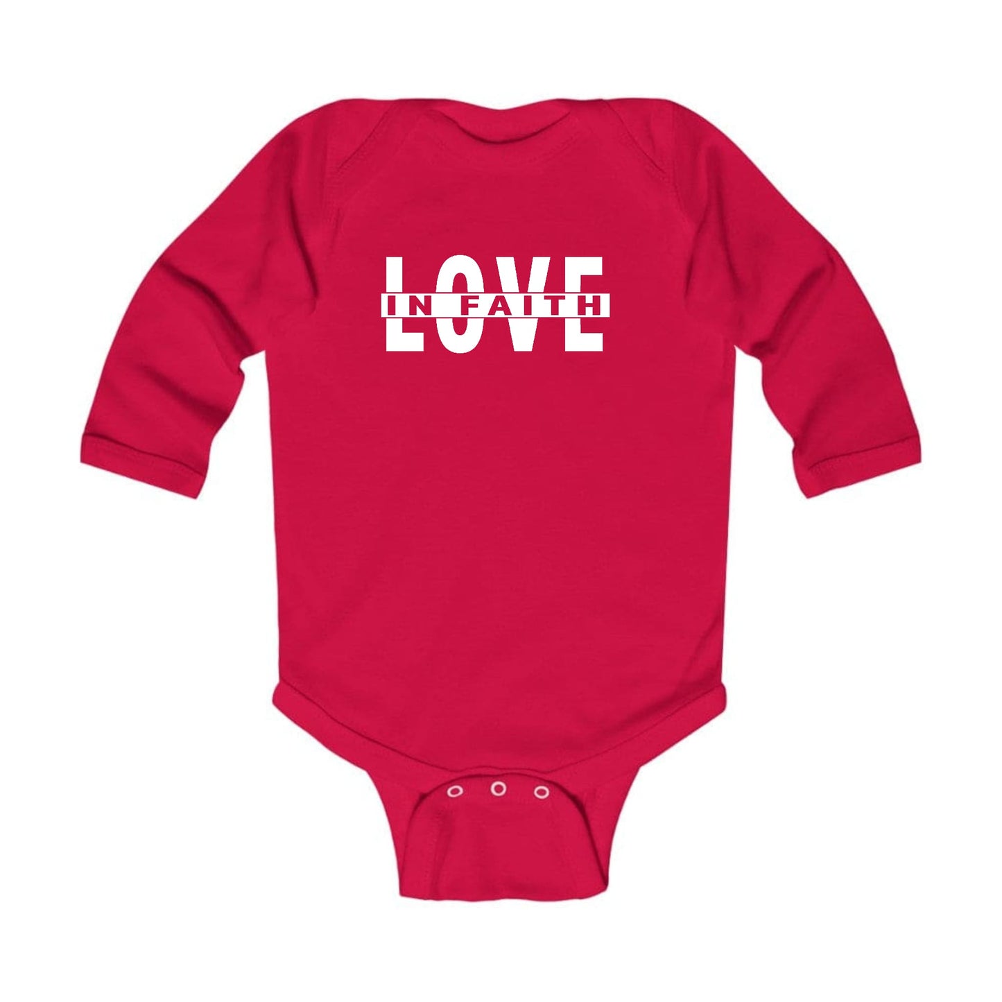 Infant Long Sleeve Graphic T-shirt, Love in Faith-2