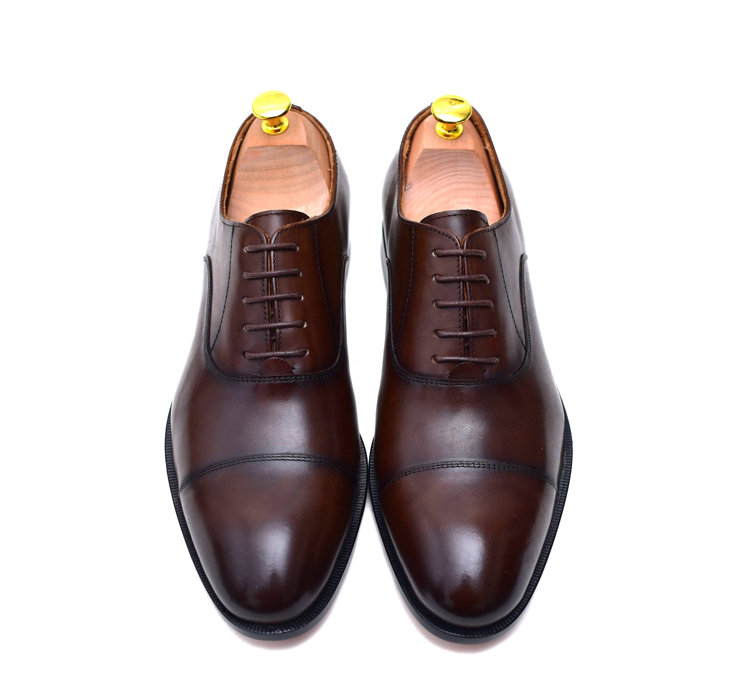 Henry - Brown Cap-toe Shoes-0