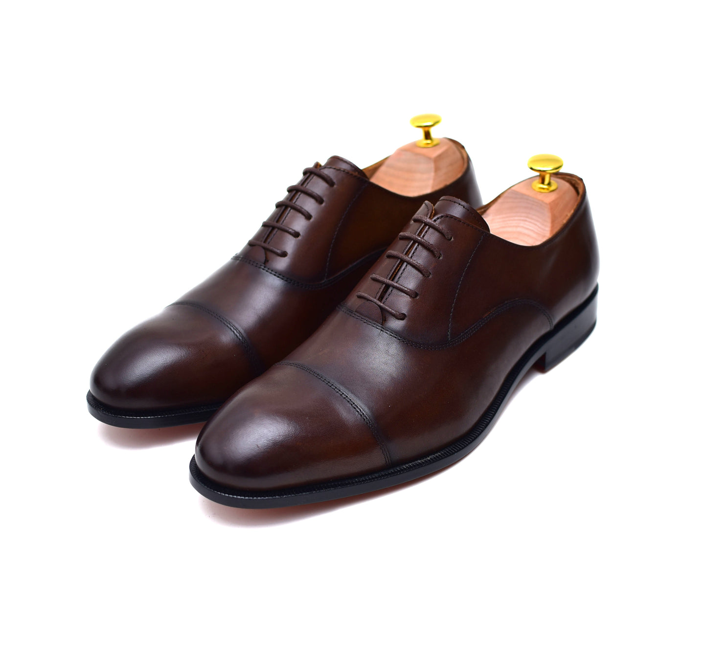 Henry - Brown Cap-toe Shoes-1