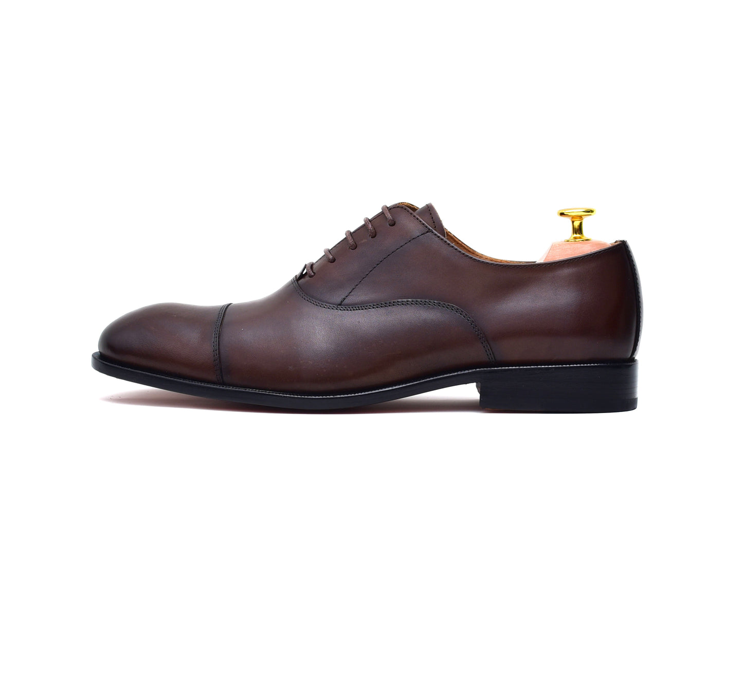 Henry - Brown Cap-toe Shoes-3