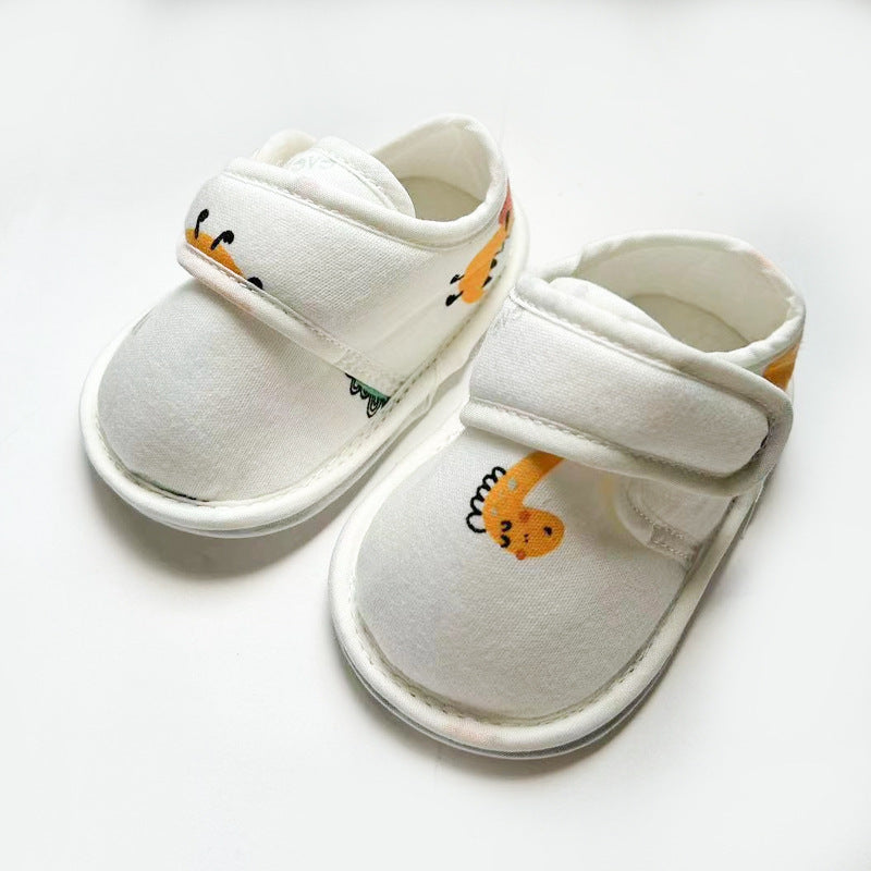 Baby Cartoon Soft Antiskid Hook And Loop Baby/Toddler Shoes Low-8