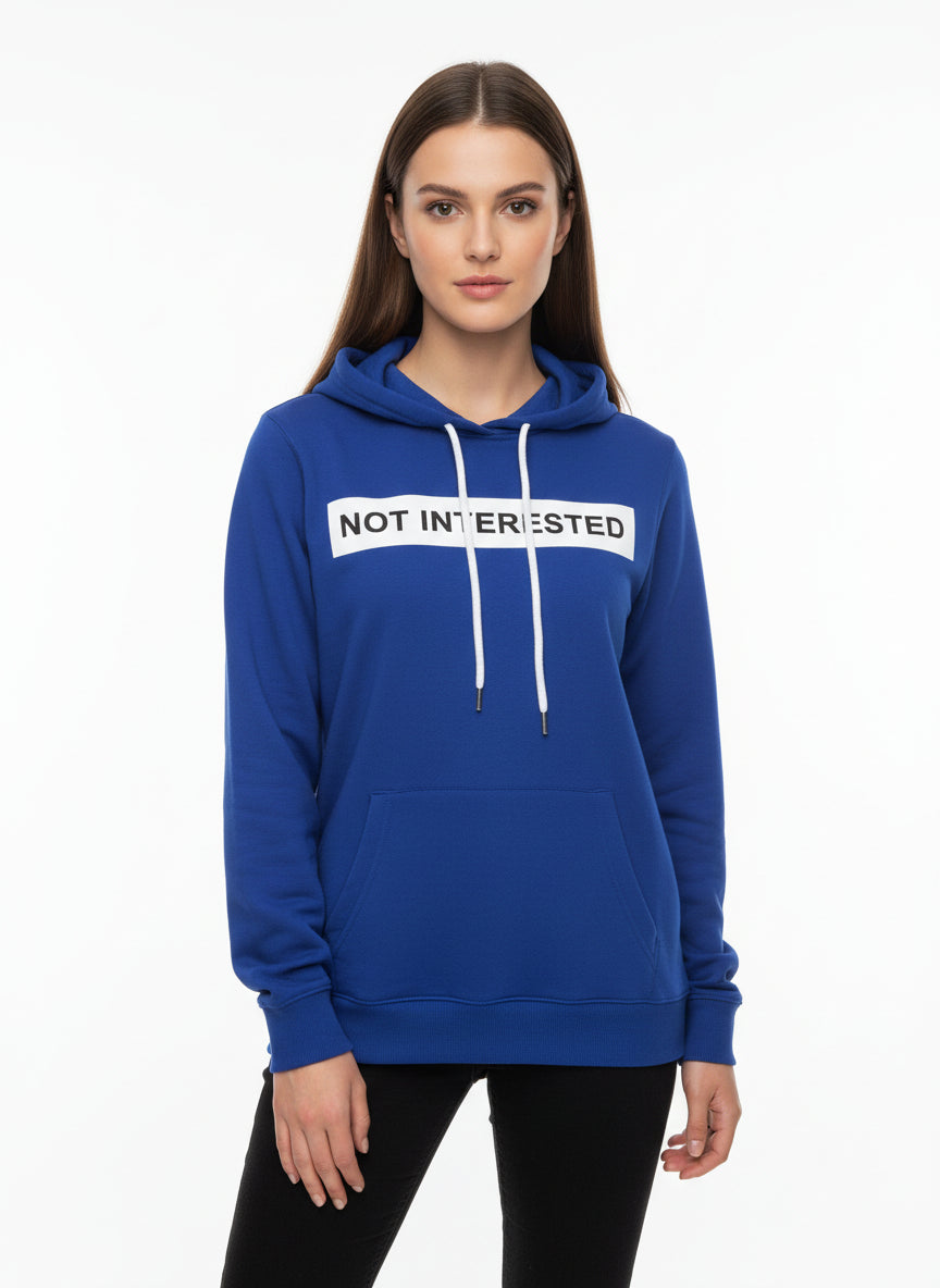 NOT INTERESTED WOMEN HOODIE